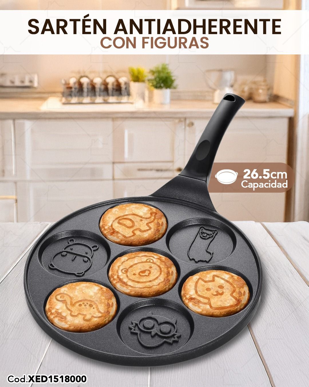 Sartén antiadherente para pancakes