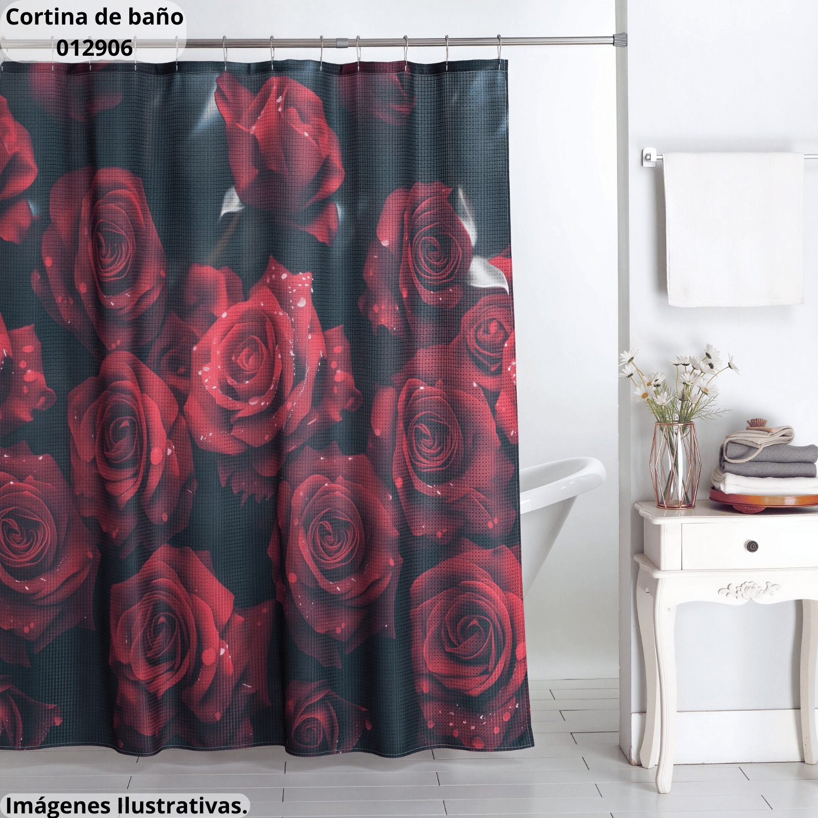 Cortina de Baño Bora Bora Diseño 3